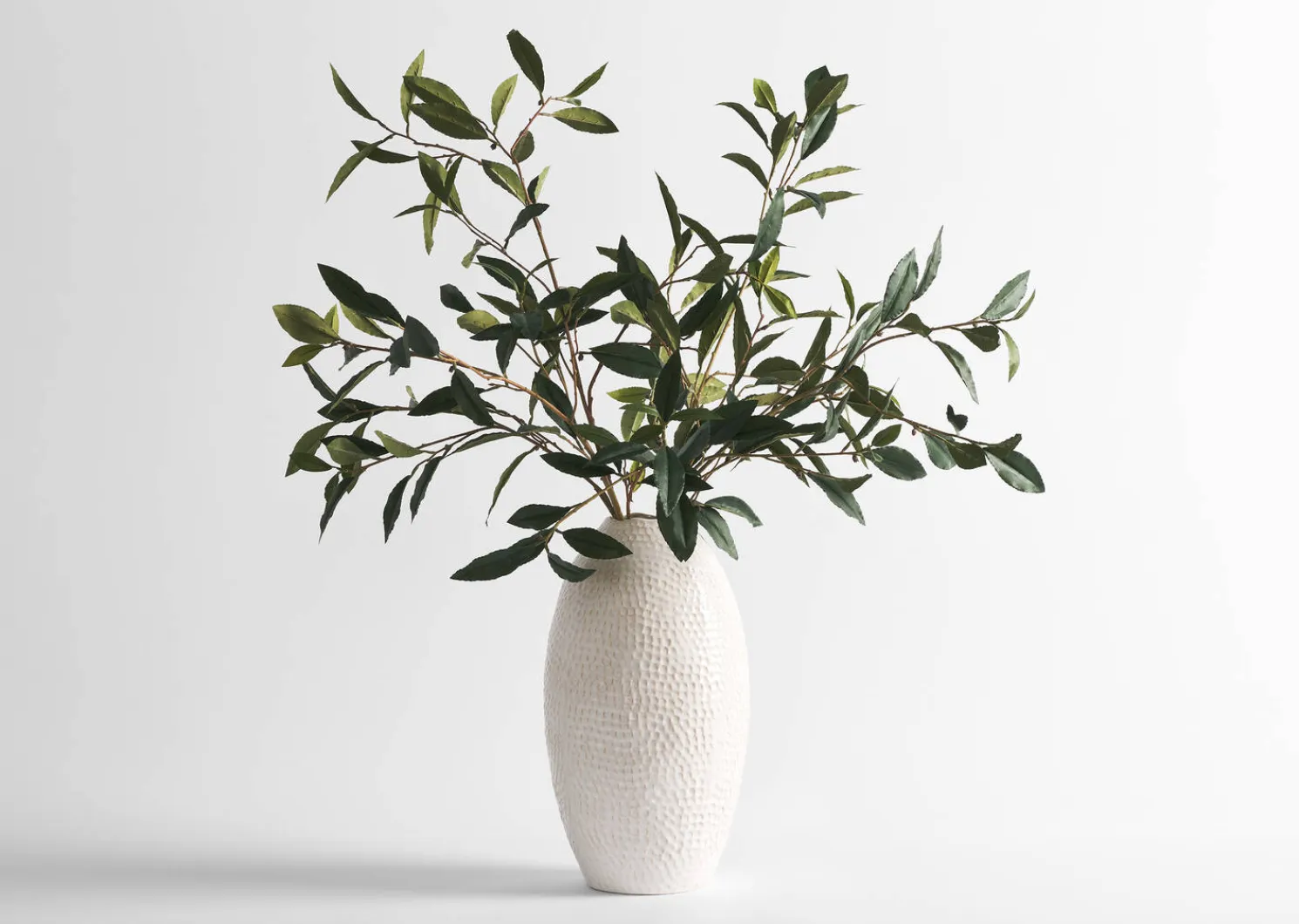 Urban Barn Abrell Vase & Elena Laurel Spray Branches- Vases & Planters