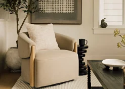 Urban Barn Alicent Swivel Armchair- Accent Chairs