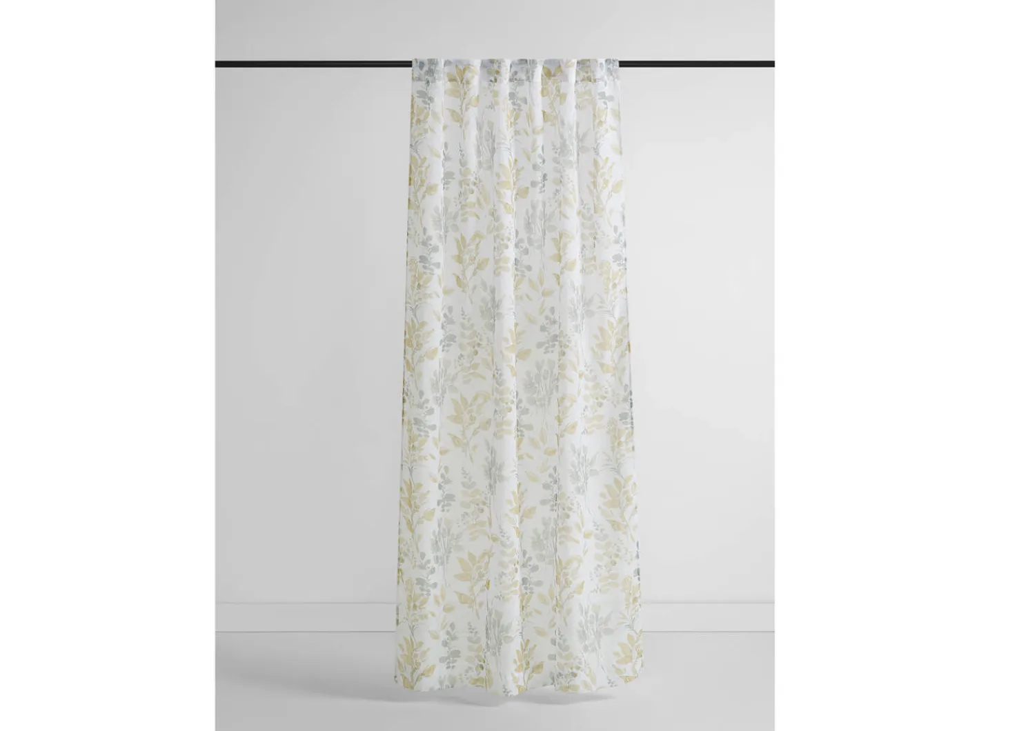 Urban Barn Amalia Meadow Sheer Curtain Panel 96" Ivory/Multi- Curtains