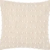 Urban Barn Aniel Cotton Pillow 20x20 Sand/Ivory- Pillows