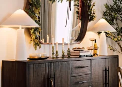 Urban Barn Ashern Wall Mirror Walnut- Mirrors