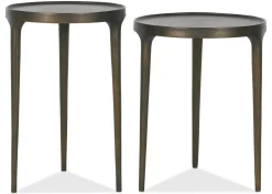 Urban Barn Bautista Recycled Metal Accent Table 16" -Bronze- Side Tables