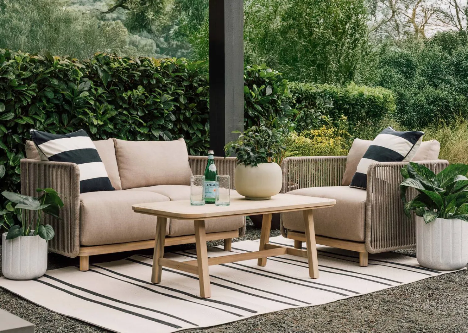 Urban Barn Belize Outdoor Loveseat -Sand- All Outdoor Furniture