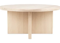 Urban Barn Bocelli Round Coffee Table -Lia Blonde/Travertine- Coffee Tables