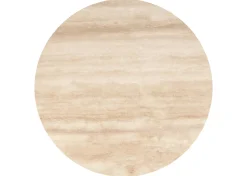 Urban Barn Bocelli Round Coffee Table -Lia Blonde/Travertine- Coffee Tables