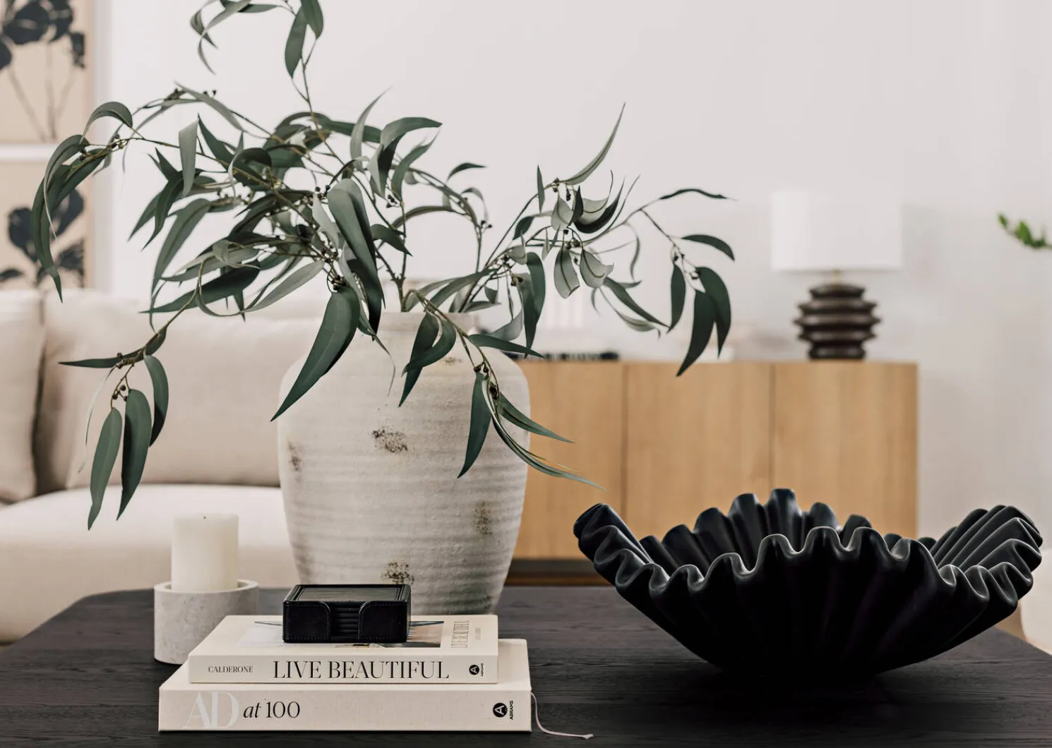 Urban Barn Carmina Vase White- Vases & Planters