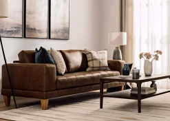 Urban Barn Carson Leather Sofa- Sofas & Sectionals