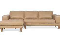 Urban Barn Carson Leather Sofa Chaise- Sofas & Sectionals