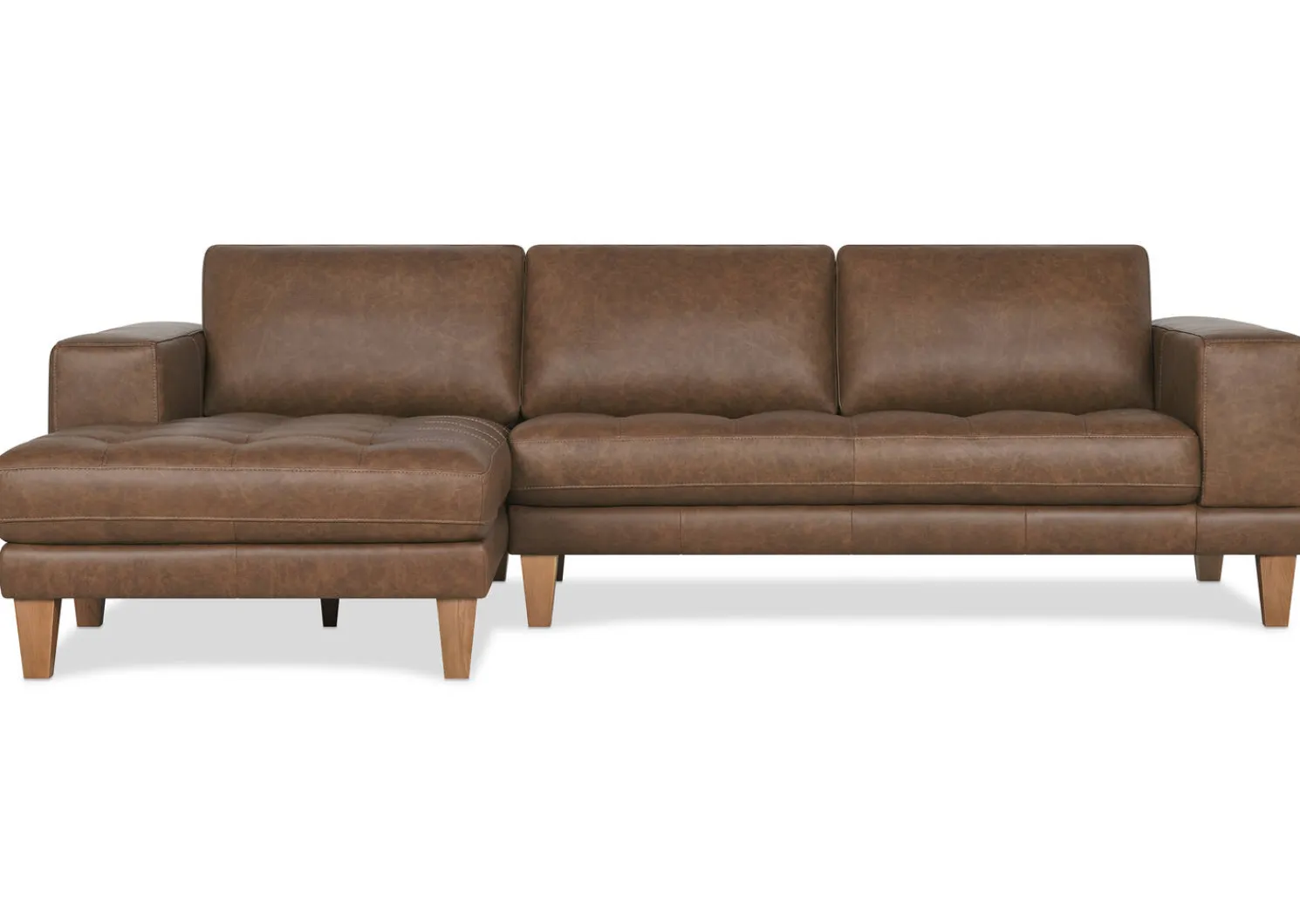 Urban Barn Carson Leather Sofa Chaise- Sofas & Sectionals