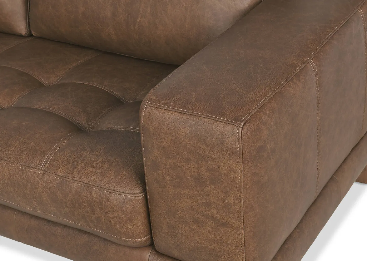 Urban Barn Carson Leather Sofa Chaise- Sofas & Sectionals