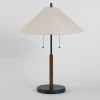 Urban Barn Cayley Table Lamp Walnut/Black- Table Lamps