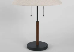 Urban Barn Cayley Table Lamp Walnut/Black- Table Lamps
