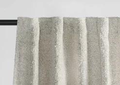 Urban Barn Cedric Curtain Panel 96" Ivory/Ash- Curtains