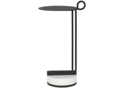 Urban Barn Chet Recycled Metal Accent Table -Ebony- Side Tables