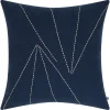 Urban Barn Clint Cotton Pillow 20x20 Navy- Pillows