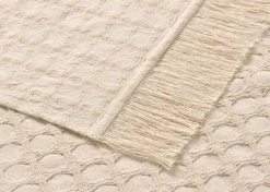 Urban Barn Conrad Cotton Throw Sand- Throws