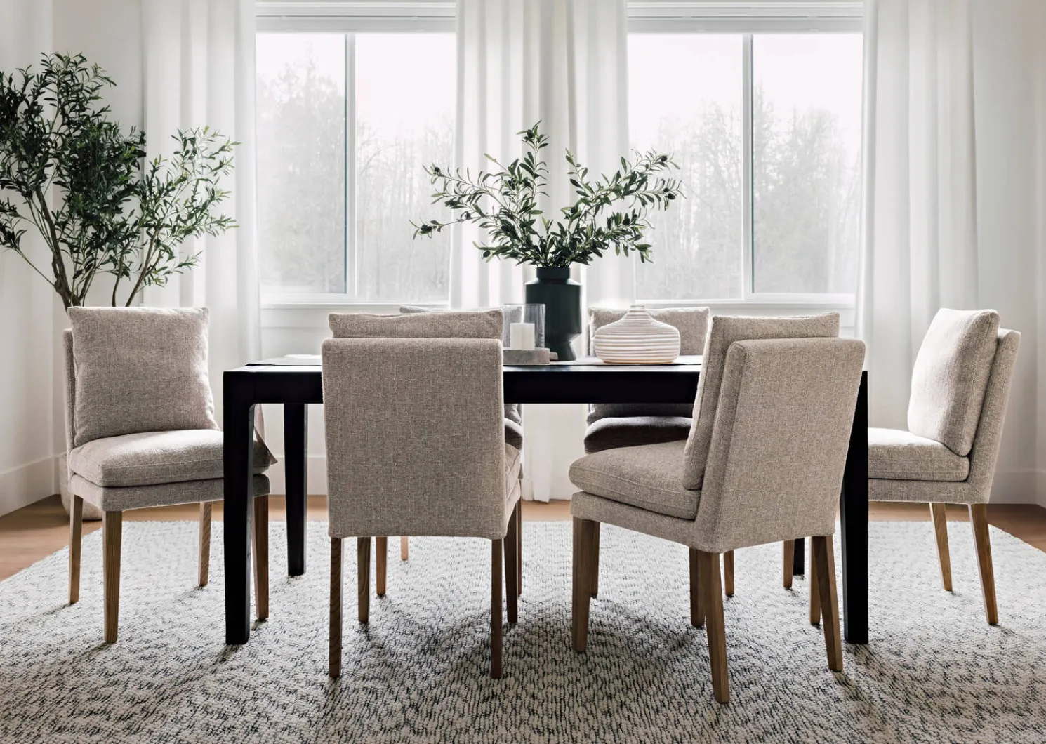 Urban Barn Cromwell Curtain Panel 96" Ivory- Curtains