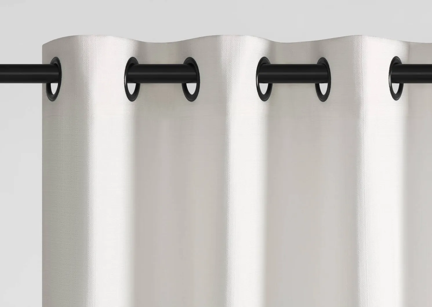 Urban Barn Cromwell Curtain Panel 108" Ivory- Curtains