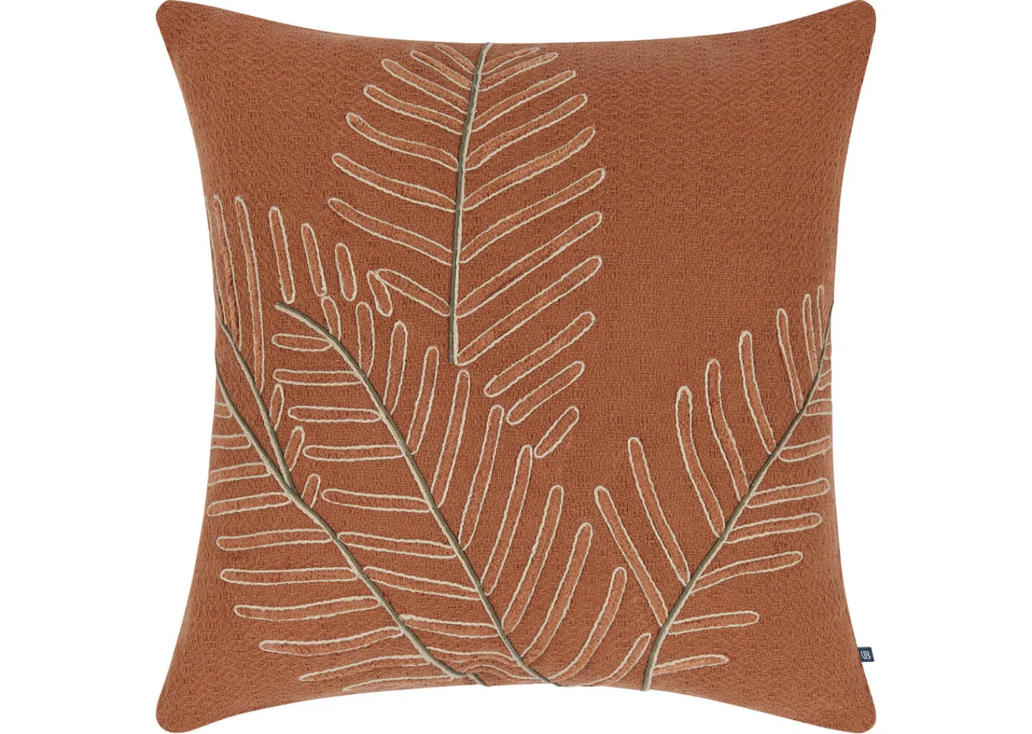 Urban Barn Delfina Leaf Pillow 20x20 Rust/Savanna- Pillows