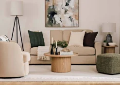 Urban Barn Edgell Cotton Waffle Pillow 20x20 Ivory- Pillows