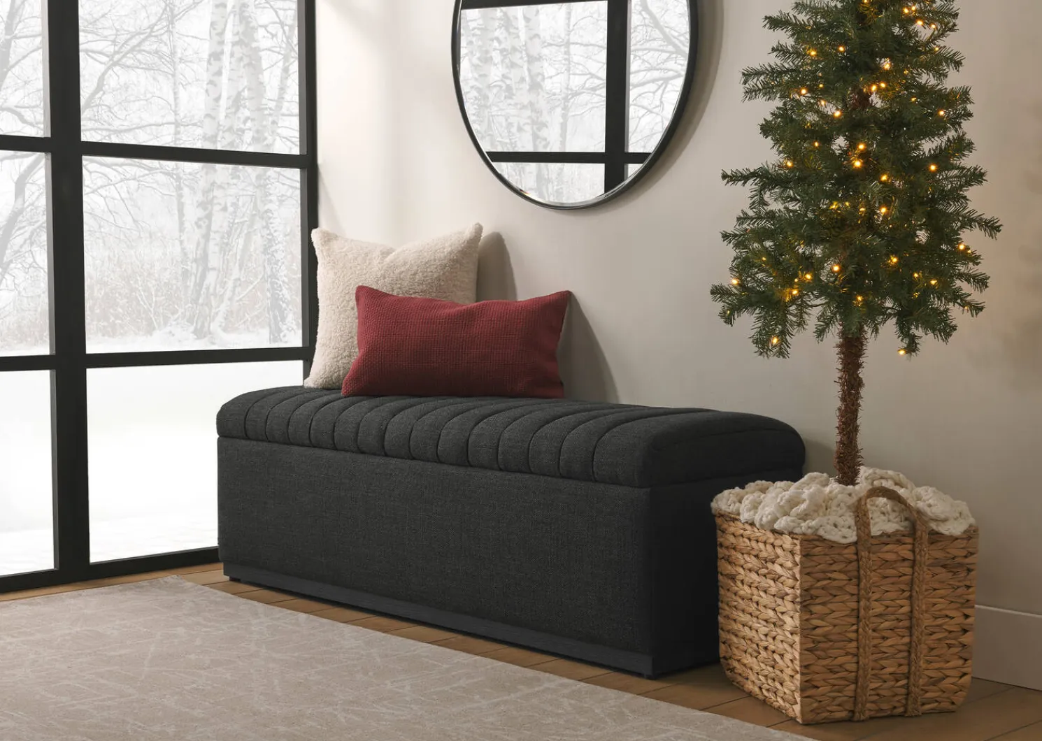 Urban Barn Erika Wall Mirror Round- Mirrors