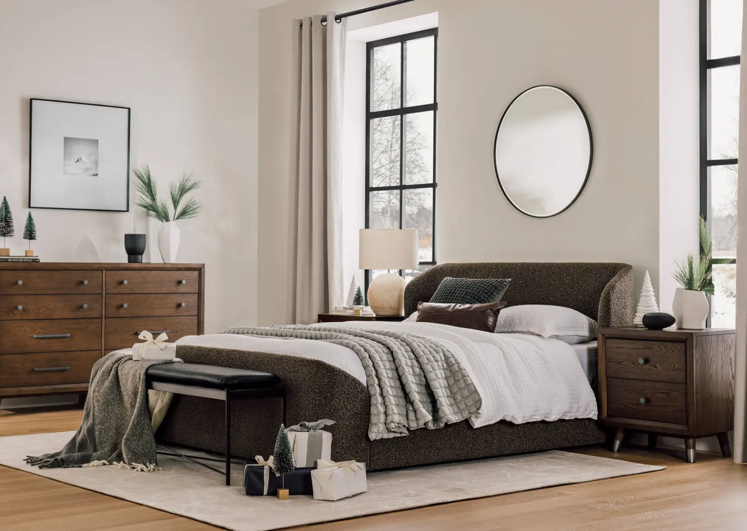 Urban Barn Erika Wall Mirror Round- Mirrors