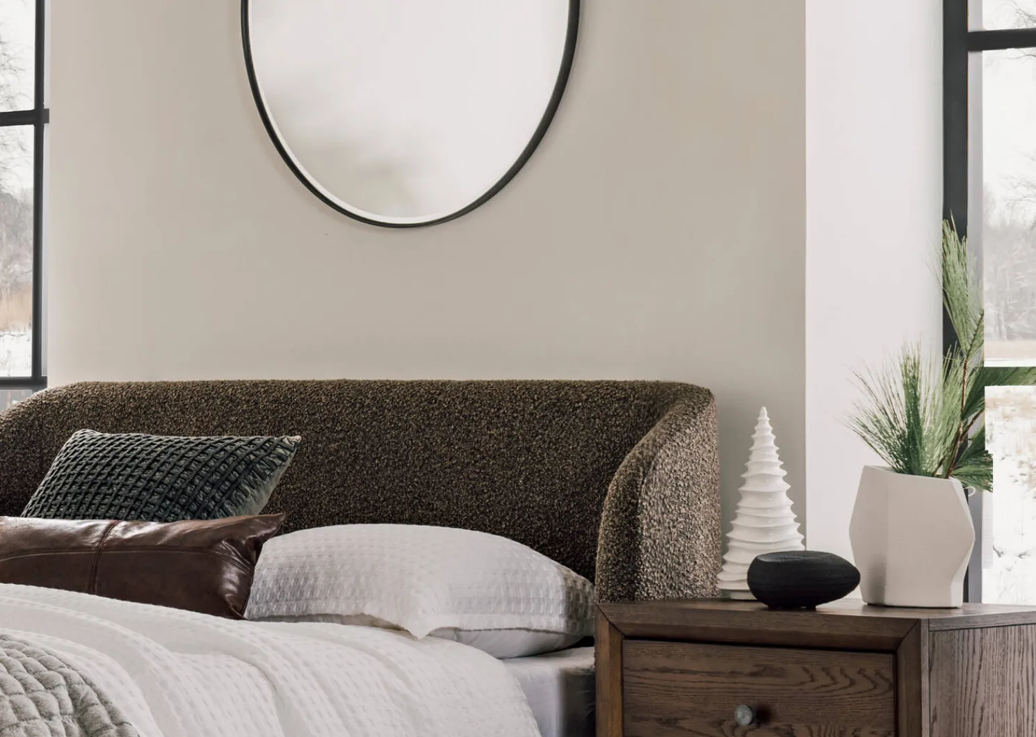 Urban Barn Erika Wall Mirror Round- Mirrors