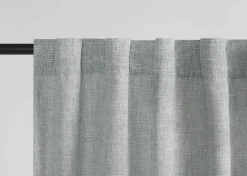 Urban Barn Essie Curtain Panel 96" Lt. Grey/Ivory- Curtains