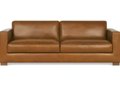 Urban Barn Gaetano Leather Sofa -Saddle Tan- Sofas & Sectionals