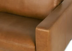 Urban Barn Gaetano Leather Sofa -Saddle Tan- Sofas & Sectionals