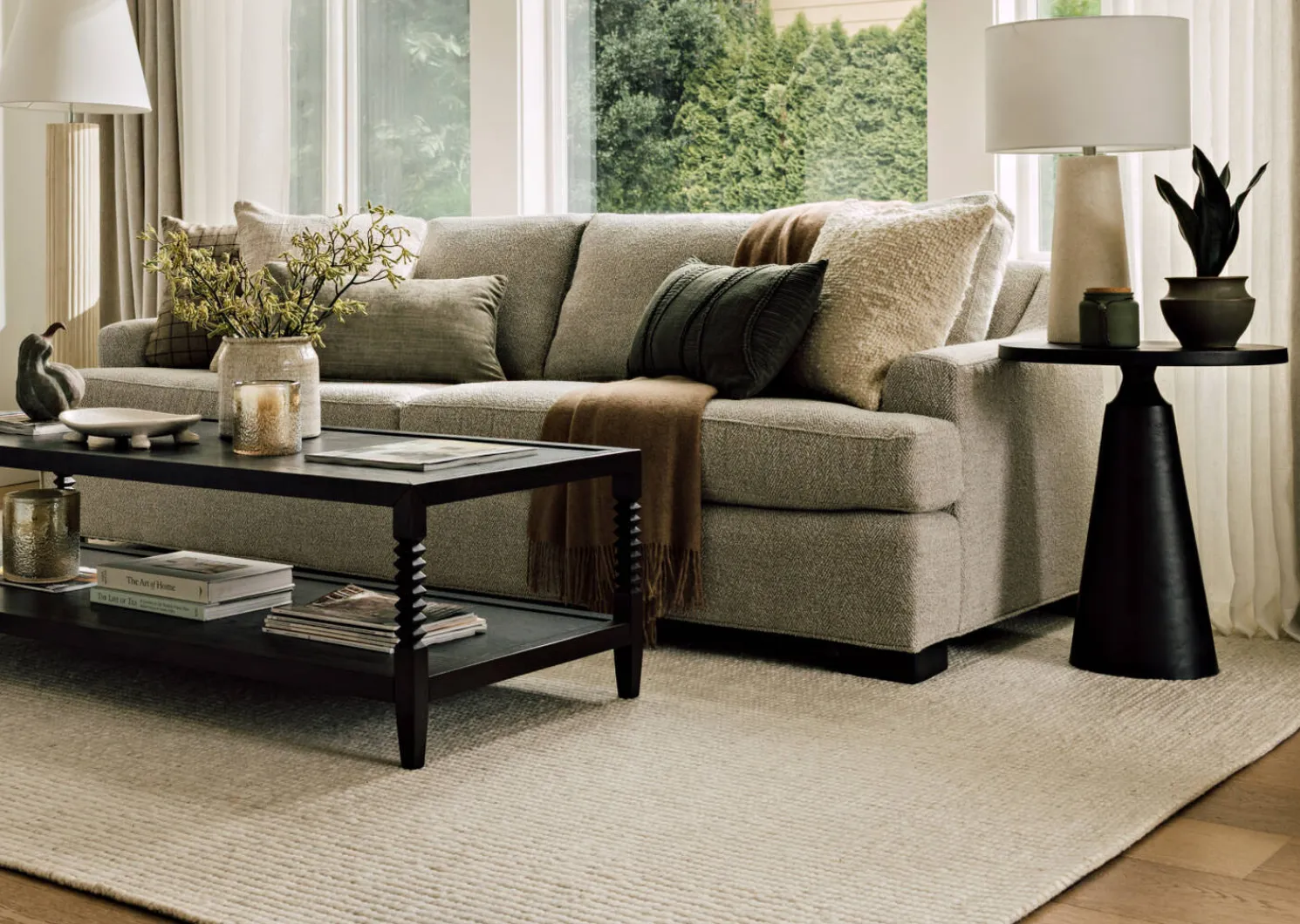 Urban Barn Gershwin Recycled Metal Nesting Coffee Table Set Bronze- Coffee Tables