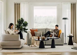 Urban Barn Gershwin Recycled Metal Round Coffee Table- Coffee Tables