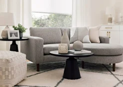 Urban Barn Gershwin Recycled Metal Round Coffee Table- Coffee Tables