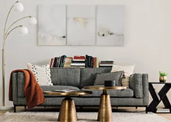 Urban Barn Gershwin Recycled Metal Side Table 24"- Side Tables