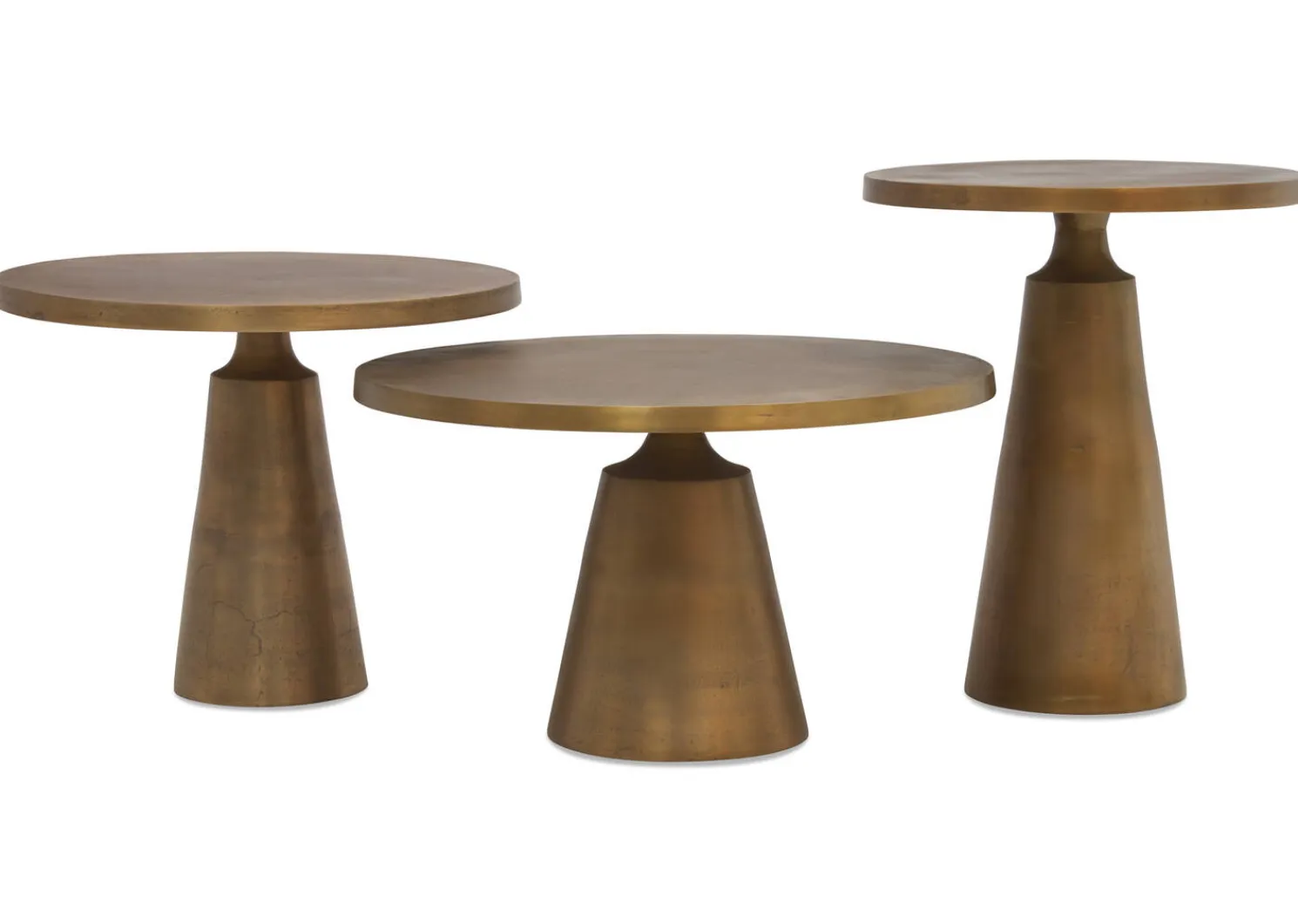 Urban Barn Gershwin Recycled Metal Side Table 20"- Side Tables