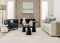 Urban Barn Gershwin Recycled Metal Side Table 24"- Side Tables