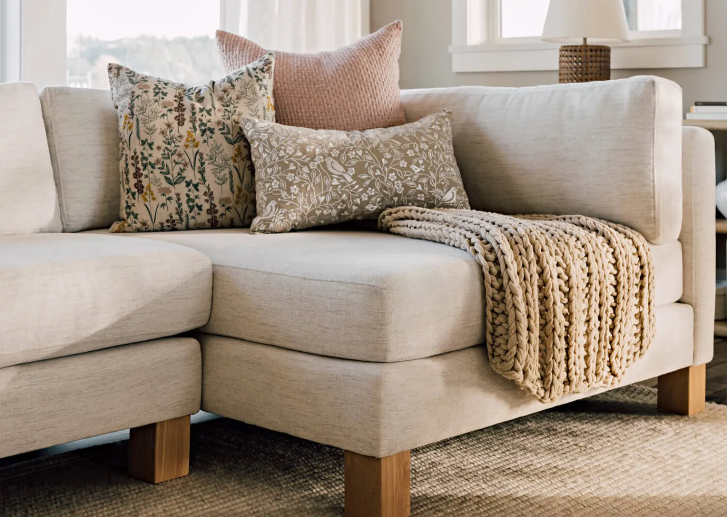 Urban Barn Gillian Sectional -Ashford Cream- Sofas & Sectionals