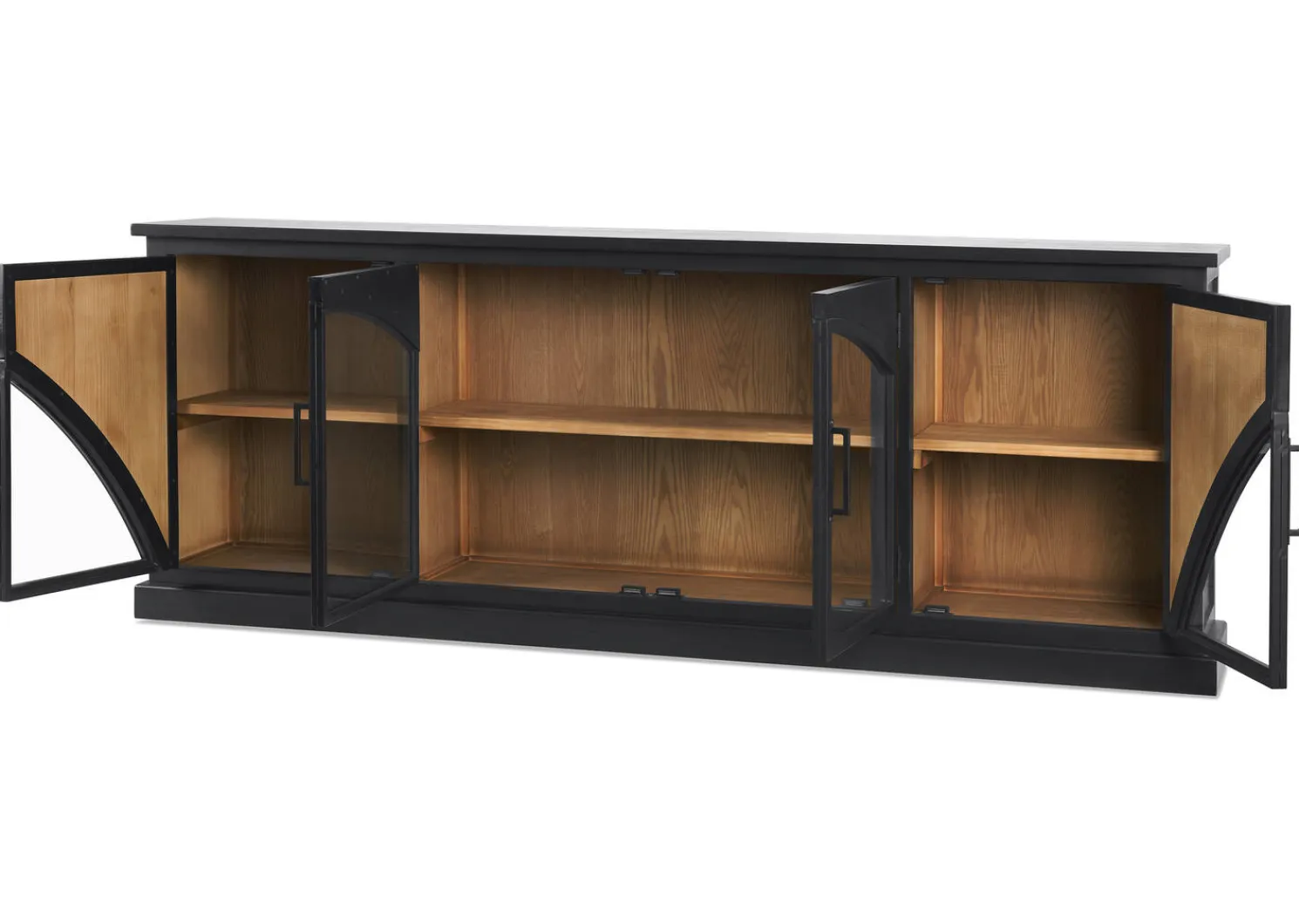 Urban Barn Grantham Reclaimed Wood Sideboard -Mannor Black- Sideboards & Storage