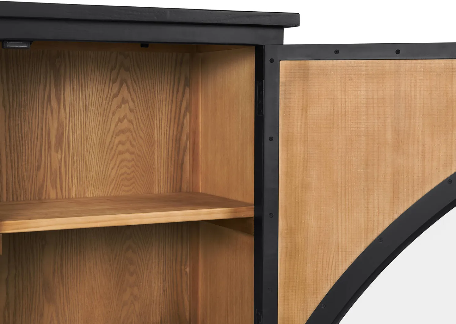 Urban Barn Grantham Reclaimed Wood Sideboard -Mannor Black- Sideboards & Storage