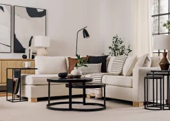 Urban Barn Irwin Recycled Metal Nesting Coffee Table Set- Coffee Tables