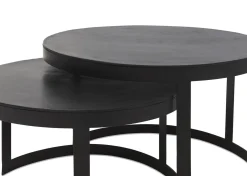 Urban Barn Irwin Recycled Metal Nesting Coffee Table Set- Coffee Tables