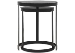 Urban Barn Irwin Recycled Metal Nesting Side Table Set- Side Tables