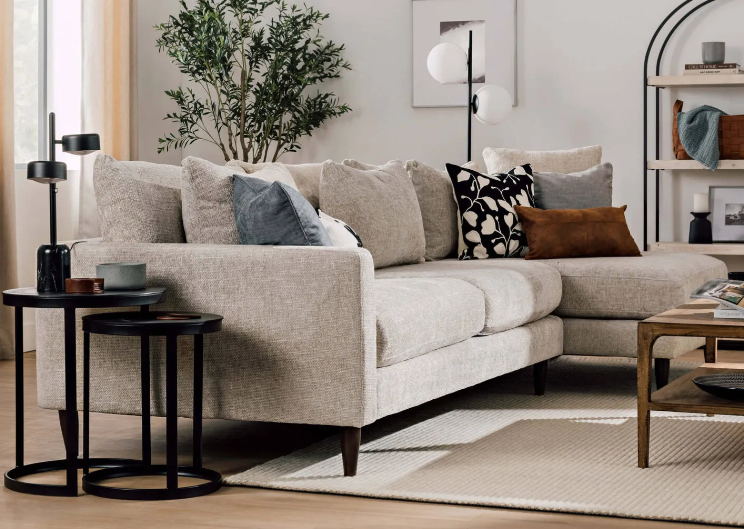 Urban Barn Irwin Recycled Metal Nesting Side Table Set- Side Tables