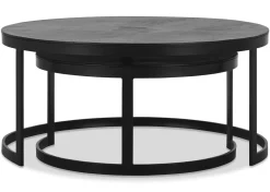 Urban Barn Irwin Recycled Metal Nesting Coffee Table Set- Coffee Tables