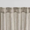 Urban Barn Ivan Striped Sheer Curtain Panel 96" Mushroom- Curtains