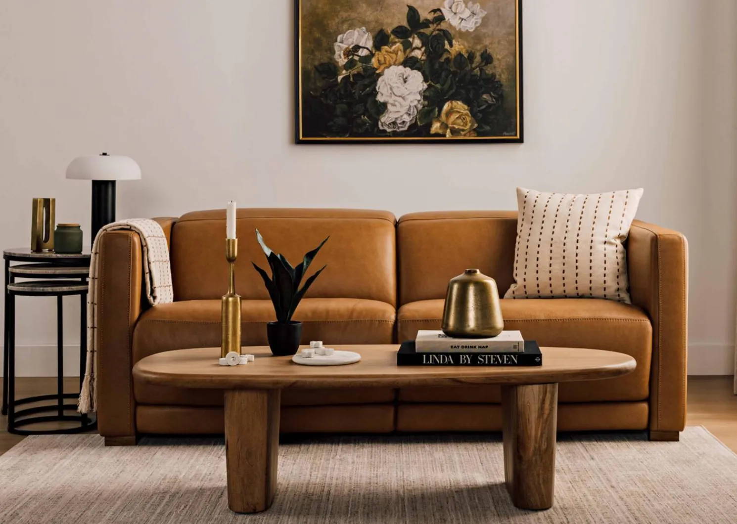 Urban Barn Jaxon Leather Reclining Sofa -Zen Toffee- Sofas & Sectionals