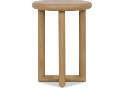 Urban Barn Jayman Round Side Table -Cava Sesame- Side Tables