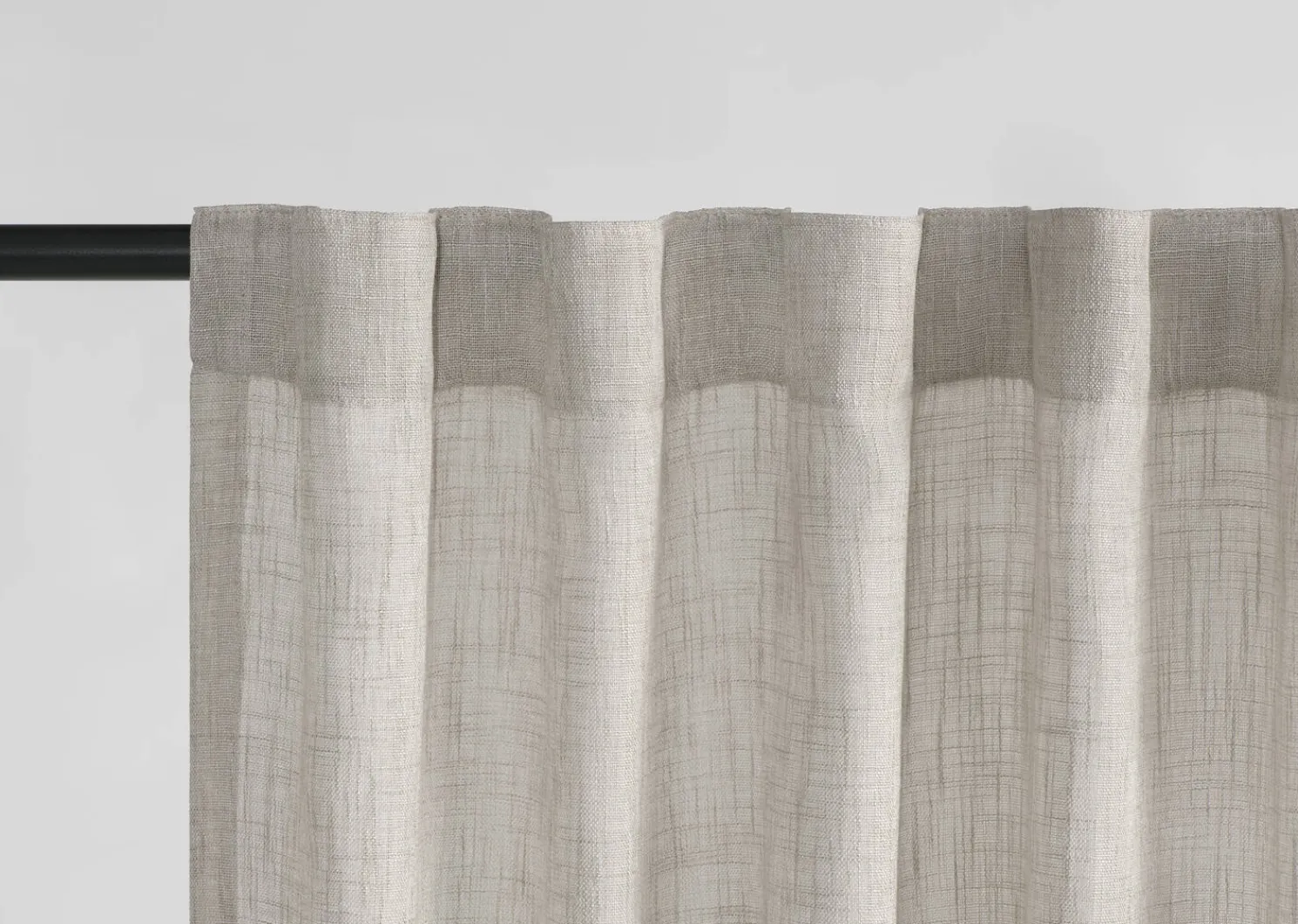 Urban Barn Jeffrey Sheer Curtain Panel 96" Light Grey- Curtains