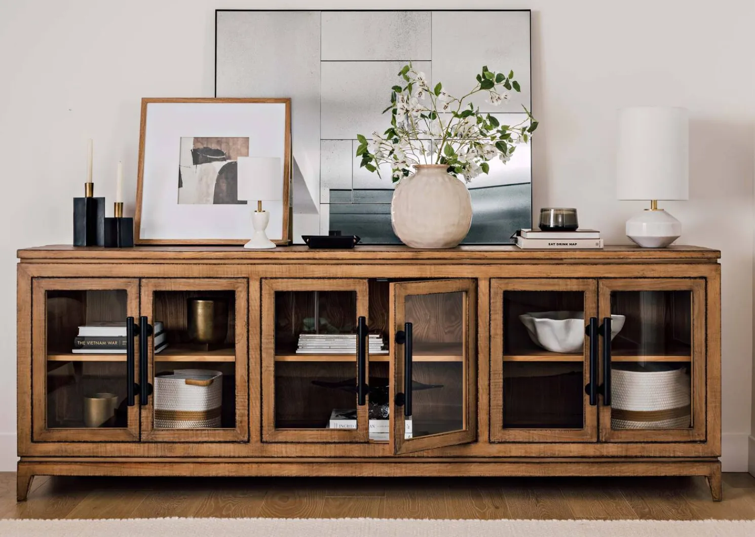 Urban Barn Joselyn Vase Ivory- Vases & Planters