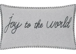 Urban Barn Joy Pillow 14x24 Light Grey- Pillows